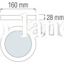 Накладной светильник LED 12W HOROZ 3000K/4200K/6000K CAROLINE-12 